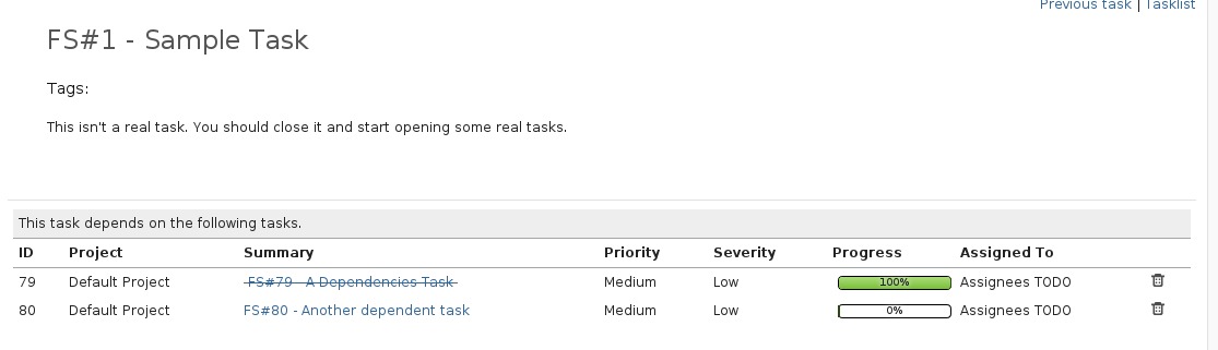 Task Dependencies